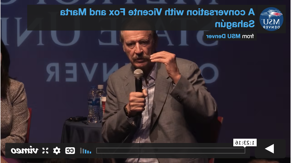 Thumbnail: 与Vicente Fox和Mart的对话Sahagún