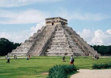The pyramid of Chichen Itza, Mexico